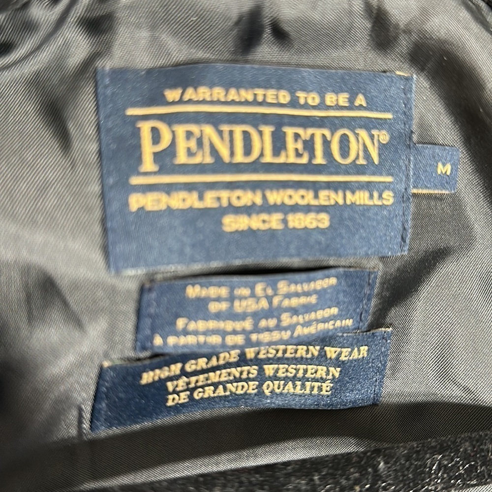 Pendleton M Western Coat Mens Coyote Canyon Big Horn Black DK579 - Picture 14 of 14
